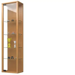 VCM Vitrine Stano Mini 33 x 18 x 115 cm Braun