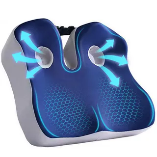 Hämorrhoiden Sitzkissen, Sitzkissen Orthopädisch, Sitzring Steißbein Entlastung, Orthopädisches Kissen als Steißbeinkissen für Ischias, Postnatal, Steißbein, Memory-Schaum für Auto, Bürostuhl