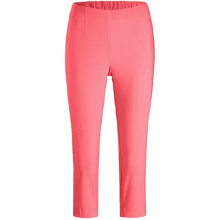Schlupfhose GOLDNER "Schlupfhose LOUISA mit Steppnähten", Damen, Gr. 40, N-Gr, orange (koralle), Obermaterial: 72% Viskose CV. 25% Polyamid PA. 3% Elasthan EL., normal, Hosen Schlupfhose, Superelastisch