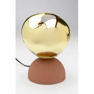 Kare Design Tischleuchte Magic Ball, Gold, Tischlampe, Gips Sockel, Glas Schirm, kein Leuchtmittel inklusive, G9, Wohnzimmer, Kugellampe, Designer Leuchte