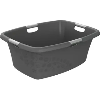 Rotho Wäschewanne Flowers 50 l Anthrazit