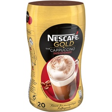 NESCAFÉ GOLD Typ Cappuccino Entkoffeiniert, Getränkepulver aus entkoffeiniertem löslichem Bohnenkaffee, vollmundig & aromatisch, koffeinfrei, 1er Pack (1 x 250g)