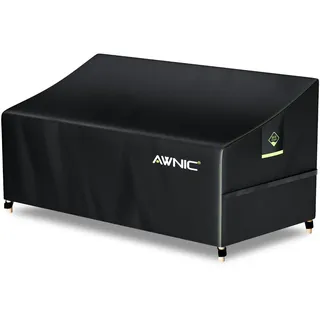 Awnic Gartensofa Abdeckung 2 Sitzer Wasserdicht 420D Oxford 160x85x61/71cm | Luftdurchlässig und Schimmelresistent Abdeckung Outdoor Sofa 2er, Winterfest & Wasserdicht, Regenschutz für Lounge Sofa