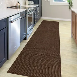 MY HOME Teppich »Venedig auch als Läufer erhältlich« rechteckig 4 mm Höhe In- und Outdoor geeignet, Sisal-Optik, Wetterfest & UV-beständig, beige