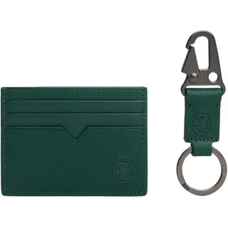 Tommy Hilfiger Herren Geschenk-Set Crest Kartenetui und Schlüsselanhänger, Grün (Ornamental Green), Einheitsgröße