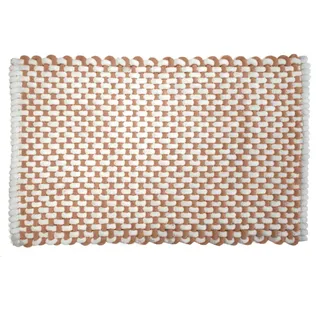 Douceur d'Intérieur, Badteppich Rafael Terracotta, Baumwolle/Polyester, Chenille, 50 x 80 cm