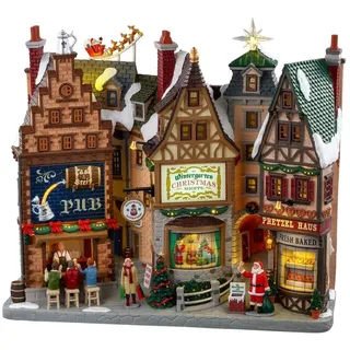 Lemax Wintergarten Lane Weihnachtsdorf 0,31 m x 0,28 m x 1,15 m beleuchtet/handbemalt/animiert