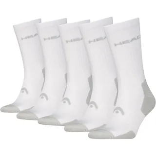 Head Tennis Crew Socken 5er Pack Weiß 39-42
