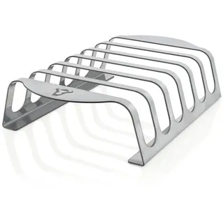 BBQ-Toro Rippchenhalter für 6 Rippchen 5 cm Edelstahl Silber