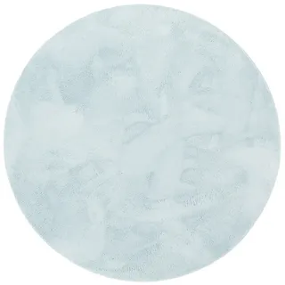 Pergamon Fellteppich Super Soft Pearl Rund , Hellblau , Textil , Rund , 120x120 cm , Teppiche und Böden, Teppiche, Schaffelle & Kuhfelle