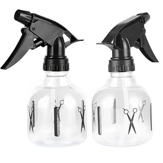 Azomor® Set von zwei multifunktionalen Sprühflaschen für Haare, Pflanzen und Reinigung - Transparent