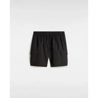 Vans »PRIMARYCARGOLOOSEELASTICBOARDSHORT« sportlicher Stil, aus Baumwolle, und Polyester, schwarz,