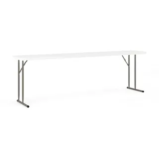 Flash Furniture Konferenztisch, klappbar, Granitweiß, 45,7 x 243,8 cm (B x L)