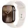 Watch 10 GPS + Cellular 46 mm Titaniumgehäuse gold Gummiarmband beige M/L