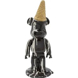 Kare Deko Figur Gelato Bear schwarz, 40cm