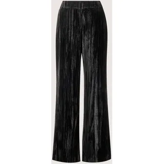 Stoffhose MADELEINE "Samthose Weite Hose zum Schlüpfen", Damen, Gr. 42, N-Gr, schwarz, Obermaterial: 100% Polyester PES., Hosen Stoffhose