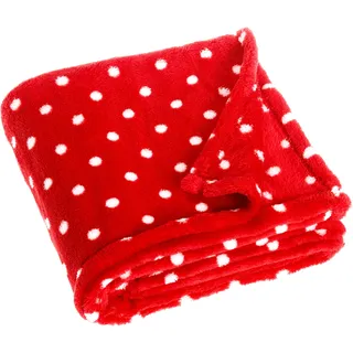 Playshoes Baby Fleece-Decke Kuscheldecke Punkte