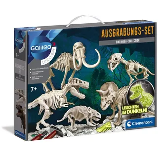 CLEMENTONI Ausgrabungs-Set Dino Mega-Collection, Made in Europe, bunt