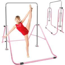 ORIENTOOLS Kinder Gymnastikstange Höhenverstellbare horizontale Stangen Faltbar Gymnastik Junior Training Bar für Zuhause
