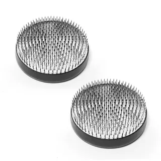 alladaga Blumen Frosch Edelstahl Runder Halterung Blumensteckiggel (7cm (2 Stücke))