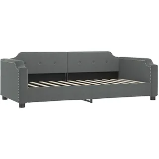 vidaXL Tagesbett Dunkelgrau 100x200 cm Stoff - Grau