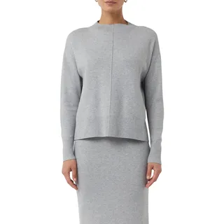 Comma Feinstrickpullover aus Viskosemix mit Ziernaht