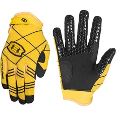Seibertron B-A-R PRO 2.0 Signature Baseball/Softball Schlagmann Batting Handschuhe Gloves Super Grip Finger Fit for Erwachsener Yellow M