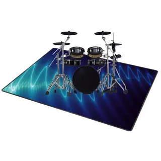 QQDD Drum-Teppich Schlagzeugteppich Schallschutz Teppich Schallschutzmatte rutschfeste Trommelmatte für E Drum Schlagzeug Elektronisch Snare Teppich Snare Drum Rug Schalldicht Teppiche (80CM - 200CM)