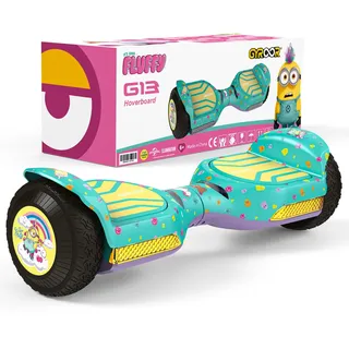 Gyroor 6,5" Hoverboard für Kinder & Erwachsene, All-Terrain Offroad Hoverboard Starker Dual 500W Motor, Geländereifen Self Balance Scooter, Bluetooth Musik, LED-Lichter(Cyan)