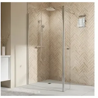 Walk In Breuer Elana 2.0 1600x2000 mm Echtglas Klar hell schwarz mit beweglichen