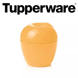 Tupperware Big Apple Apfeldose in Gelb/Orange Apfel to Go Transportdose