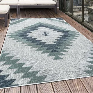Ayyildiz Outdoor-Teppich Bahama II blau, 200 x 140 cm, 100 % Polypropylen,