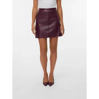 Vero Moda Lederimitatrock Damen Rot 38