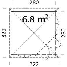 Bild von Melanie 2,80 x 2,80 m natur