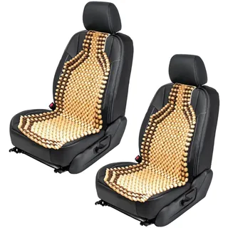 ZONETECH 2er-Set 2-saitiges Ultra-Komfort-Massage-Autositzkissen aus hochwertigem Holz