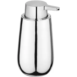 Wenko Seifenspender , Chromfarben , Keramik , 8x16x9.5 cm , Badaccessoires, Seifenspender