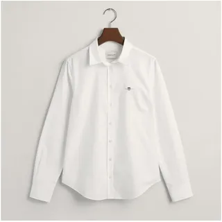 GANT Slim Stretch Oxford Langarmhemd - White - 36