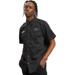 Brandit Luis Vintage Shirt Short Sleeve, Farbe: Schwarz,4XL