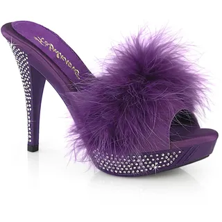 ELEGANT-401F Damen Slipper von Fabulicious, Lila , EU 38, US 8 - Lila