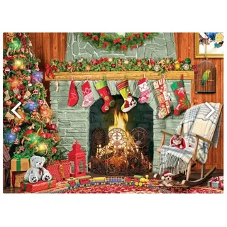 EUROGRAPHICS Puzzle Weihnachten am Kamin XL 500 Teile