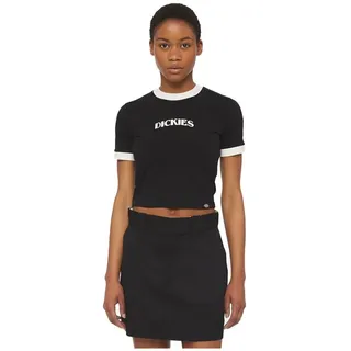 Dickies Herndon Ringer Kurzarm-oberteil - Black - S