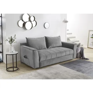 Jockenhöfer Schlafcouch Polyester 2-Sitzer Grau