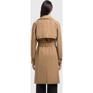 Trenchcoat KHUJO "Trenchcoat Rula2", Damen, Gr. M, gelb (mustard), Obermaterial: 65% Baumwolle CO. 35% Polyester PES.  Obermaterial: Futter: 95% Polyester PES. 5% Elasthan EL., Mäntel Trenchcoat