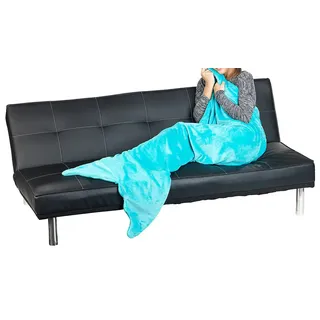 Wilson Gabor Meerjungfrauendecke: Weiche Meerjungfrau-Decke mit Flosse für Erwachsene, 180 x 70 cm, grün (Kuscheldecke Meerjungfrau, Schwanzflossendecke, Füße)