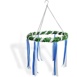 Dumeher Oktoberfest Kranz 40cm - Bayern Deko Bayrisch Dekokranz Hängende Maibaum Weihnachtsdekoration für Oktoberfest Party | Hohe Qualität Oktoberfestdeko für Festzelt & Zuhause