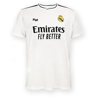 Air Val International Real Madrid Home Trikot Saison 24/25, Weiß, L, Replik Shirt Mit Offizieller Lizenz