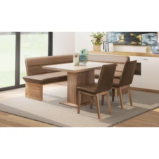 OTTO home Home »Beluna + Cross Essecke Sitzgruppe Eckbank Küchenbank", BESTSELLER« Set, Eckbank, 2 Stühle und Tisch, 4 Stk. tlg. Sitzgruppe Esszimmer Stühle Tisch und Bank bequem gepolstert,