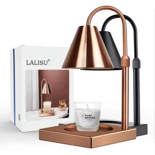 LALISU Kerzenwärmer Kerzenlampe aus Metall, Rotkupferfarben