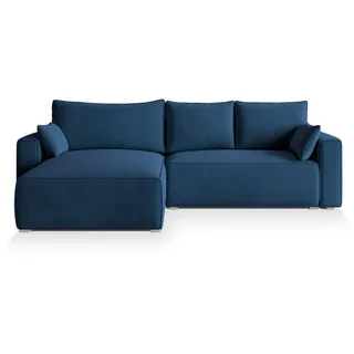 masseno Ecksofa mit Schlaffunktion Foril , blau , Maße (cm): B: 265 H: 83