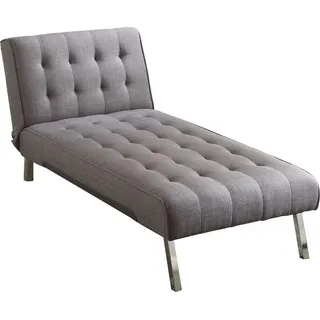 Atlantic Home Collection Relaxliege Pierre Polyester 80 x 0 x 0 cm Grau mit Relax- und Schlaffunktion